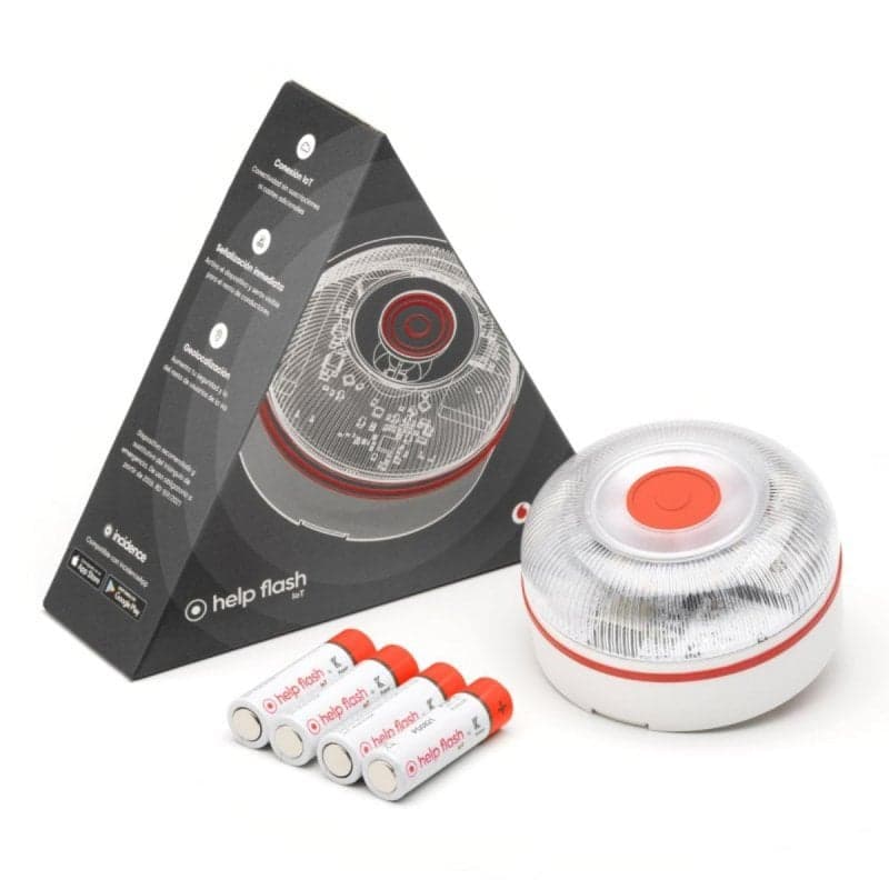 Baliza Emergencia V16 Help Flash IoT DGT 3.0 NB-IoT, Geolocalización, Led Alta Intensidad, IP54